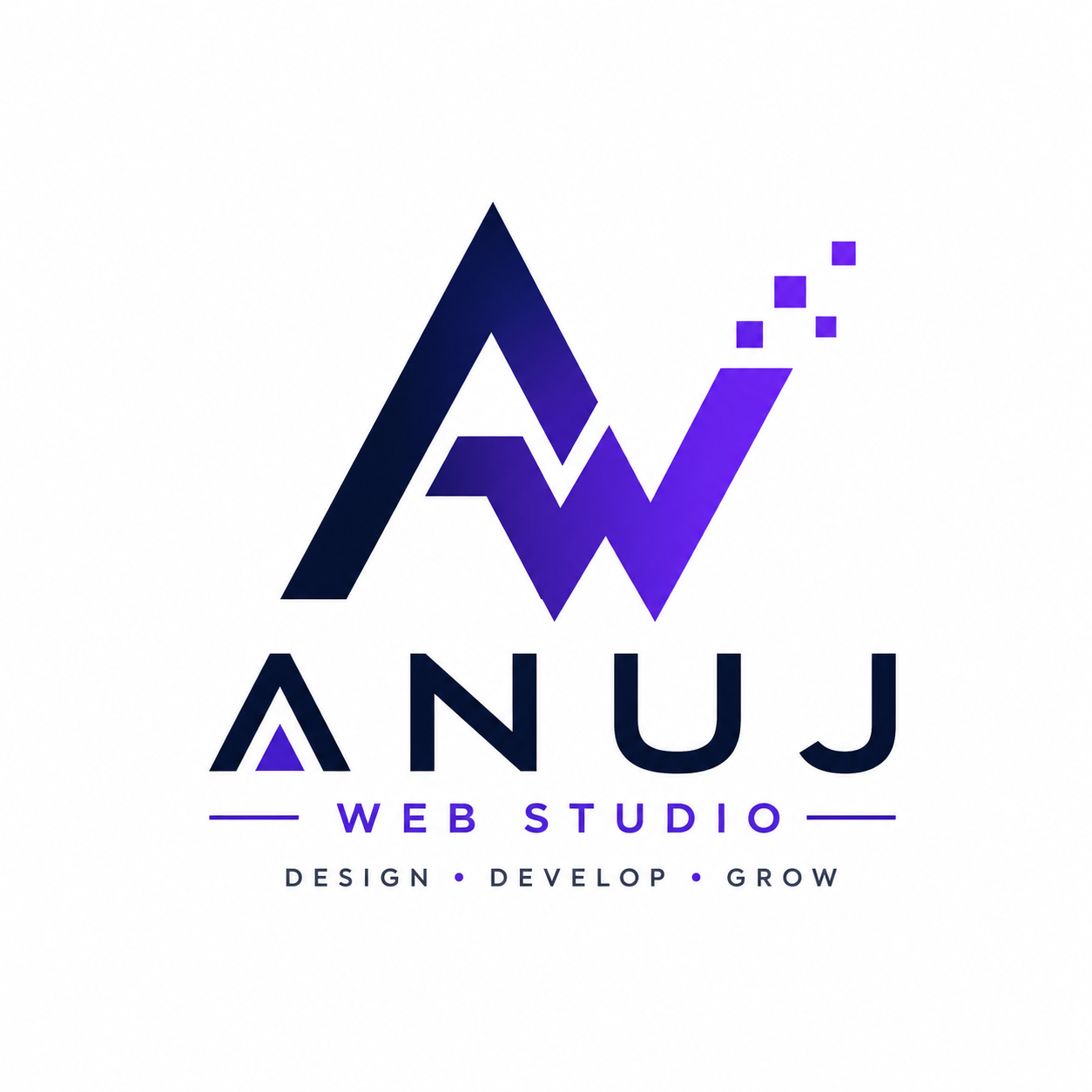 Anuj Web Studio Logo